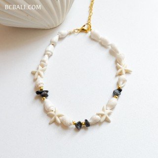 Real Shell Bracelet with Natural Stone Best Quality
